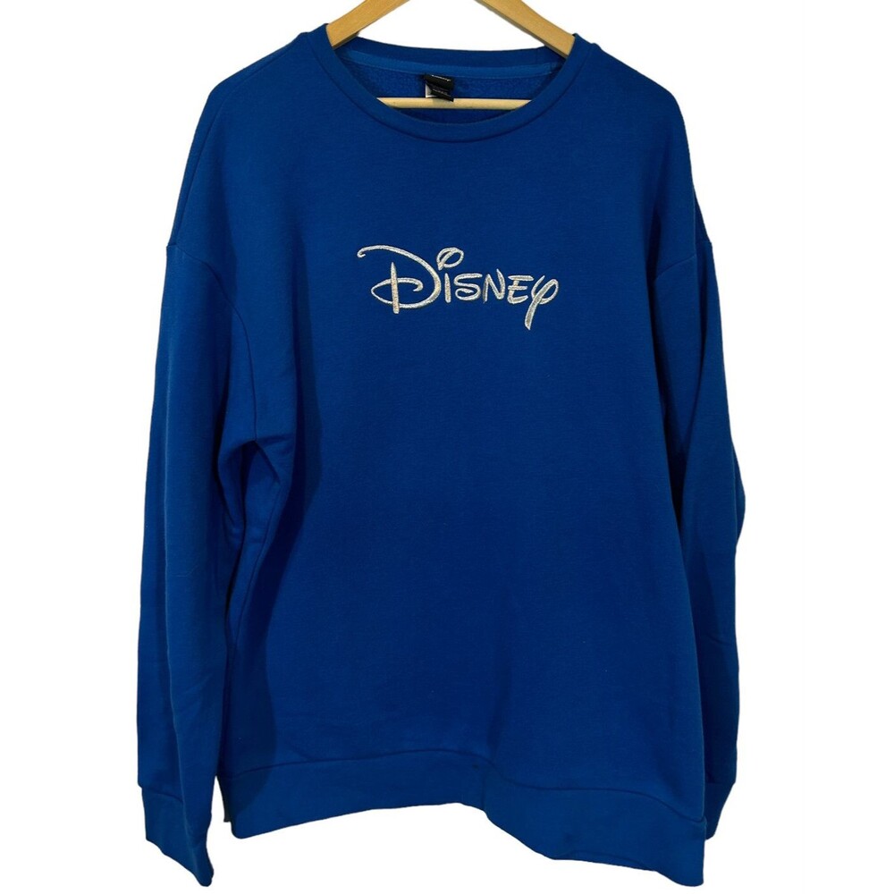 Disney Men's Crew Neck Sweatshirt - blue - Size Large